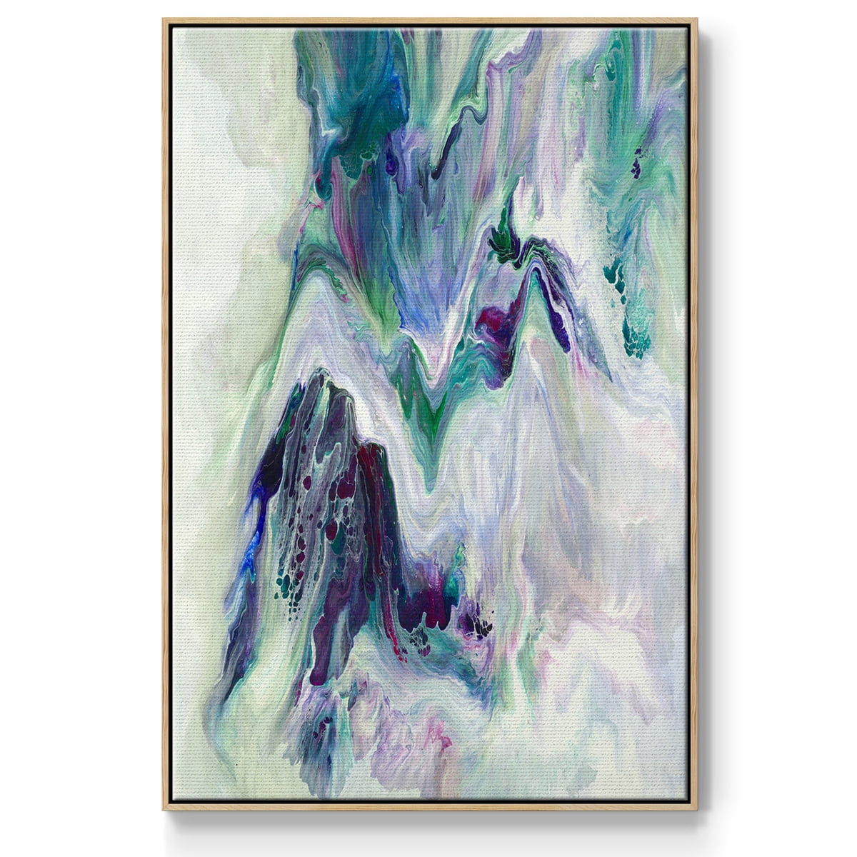 Wild River Framed Premium Gallery Wrapped Canvas - Ready to Hang - 27 x 41 - Natural Wood Floating Frame