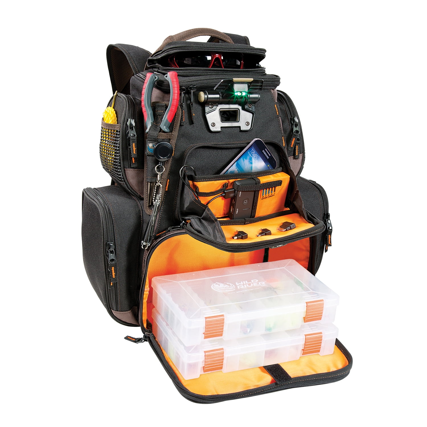 Wild River Tackle Tek Nomad XP - Lighted Backpack w/ USB Charging System