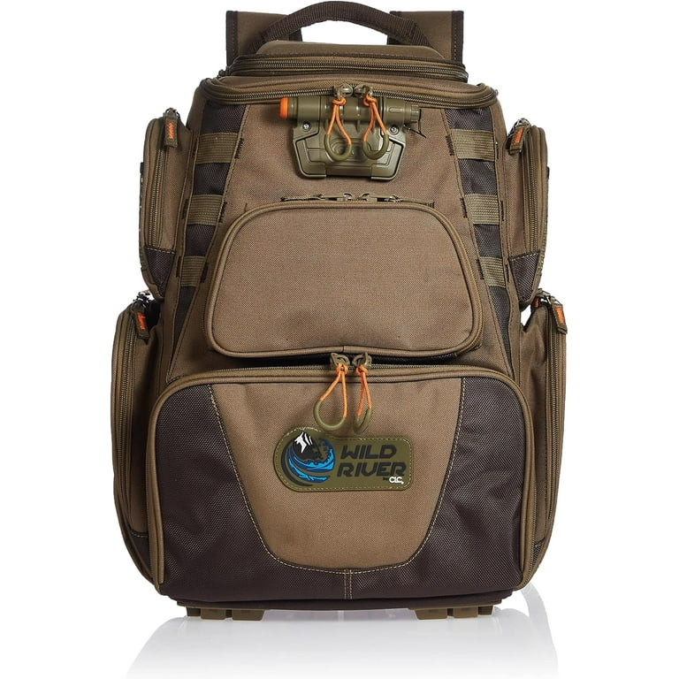 Wild River by CLC WT3604 Tackle Box Nomad Lighted Backpack Four