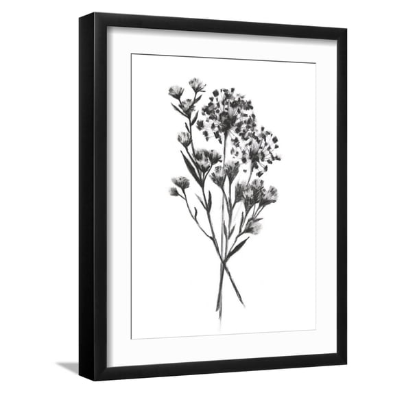 Art.com Wild Roadside Bouquet II Art Print by Emma Scarvey, Black Frame Wall Art, 17" x 21"