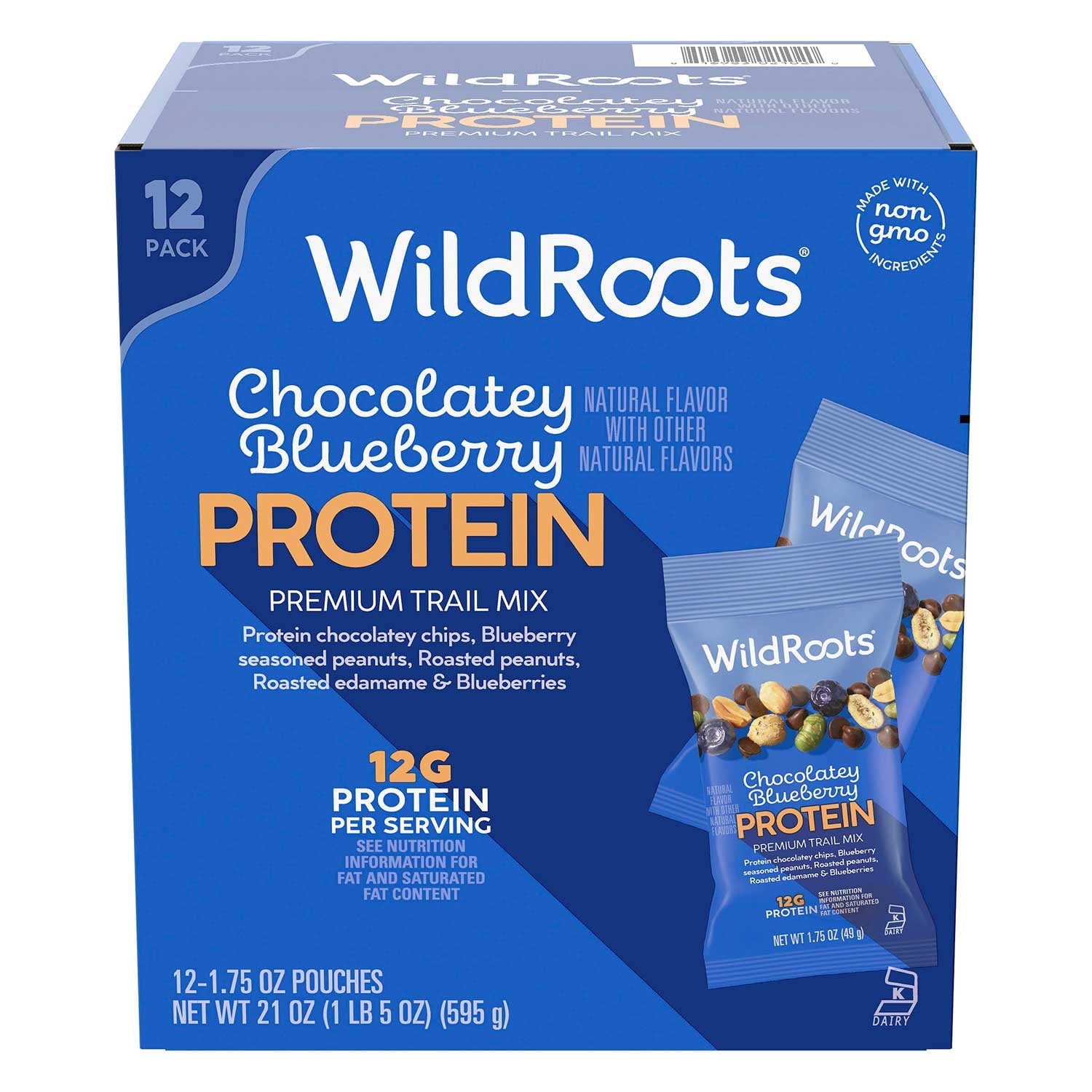 WildRoots Chocolatey Blueberry Protein Single Serve Trail Mix