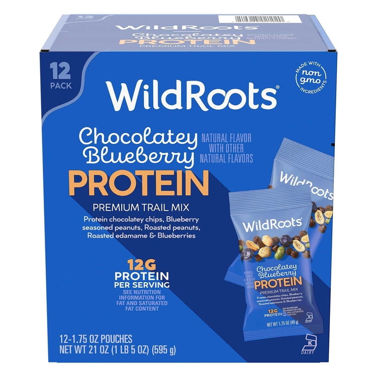 WildRoots Chocolatey Blueberry Protein Single Serve Trail Mix