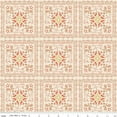 thumbnail image 1 of Wild Rose Bandanas Cream Cotton Fabric, 1 of 1