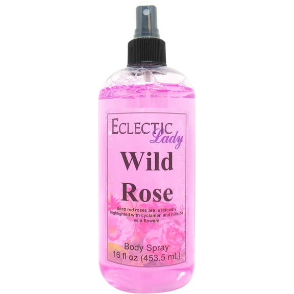 Wild Rose Body Spray, Eclectic Lady, Hydrating Mist, Unisex, 16 oz