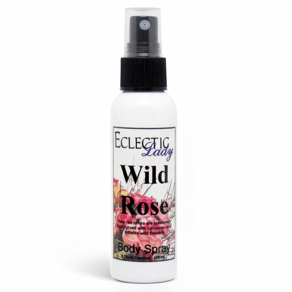 Wild Rose Body Spray, Eclectic Lady, Hydrating Mist, Unisex, 2 oz