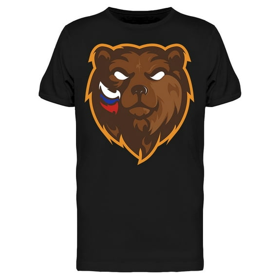 Wild Russian Bear Logo T-Shirt Men -Image by Shutterstock, Male Large