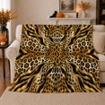 thumbnail image 1 of Wild Safari Leopard Zebra Animal Print Autumn Living, Cozy Friendship Quote Scene, Warm Flannel Blanket for Living Room and Reading Nook, Wildlife Lovers Thanksgiving Gift, Artistic Home Decor, 1 of 9