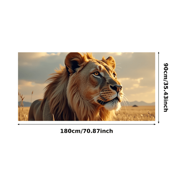 Wild Safari Themed Lion Portrait Background Banner Party Decorations Photography Props Backdrop Safari Themed Events Animal Parties Kids Parties