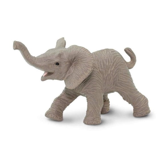 Safari Ltd. African Elephant Baby Figurine - Lifelike 3.5" Model Figure - Educational Toy for Boys, Girls, and Kids Ages 3+