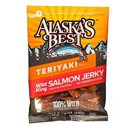 Wild Salmon Jerky 3 oz. Pouch (Teriyaki) each