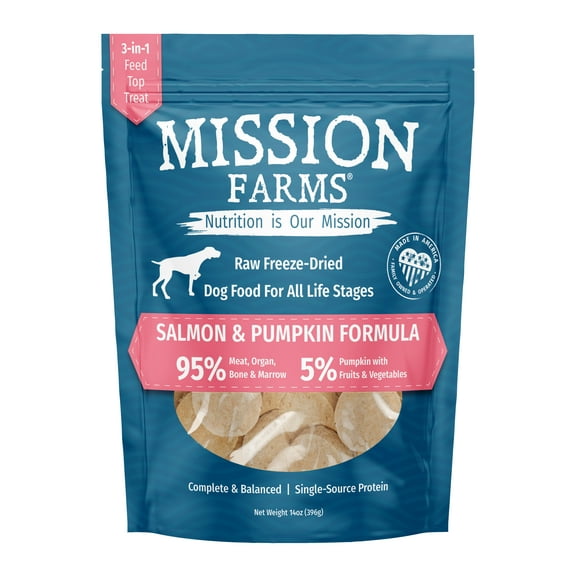 Salmon & Pumpkin Freeze-Dried Dog Food