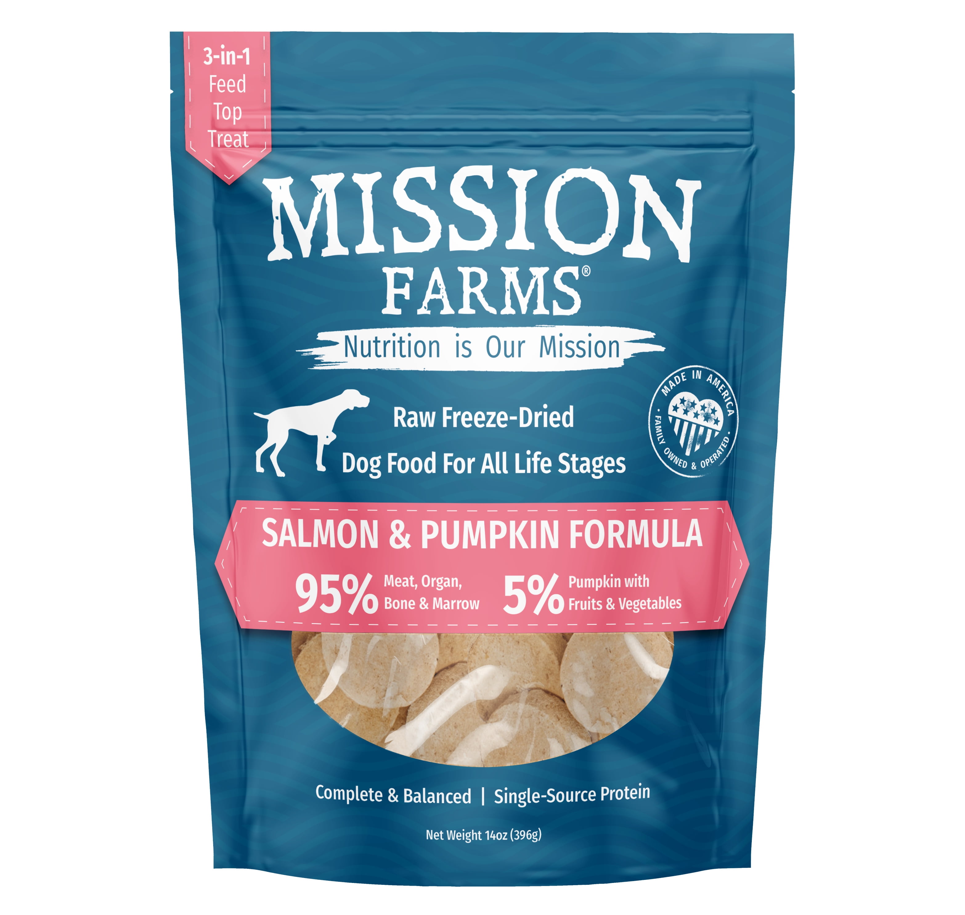 Salmon & Pumpkin Freeze-Dried Dog Food