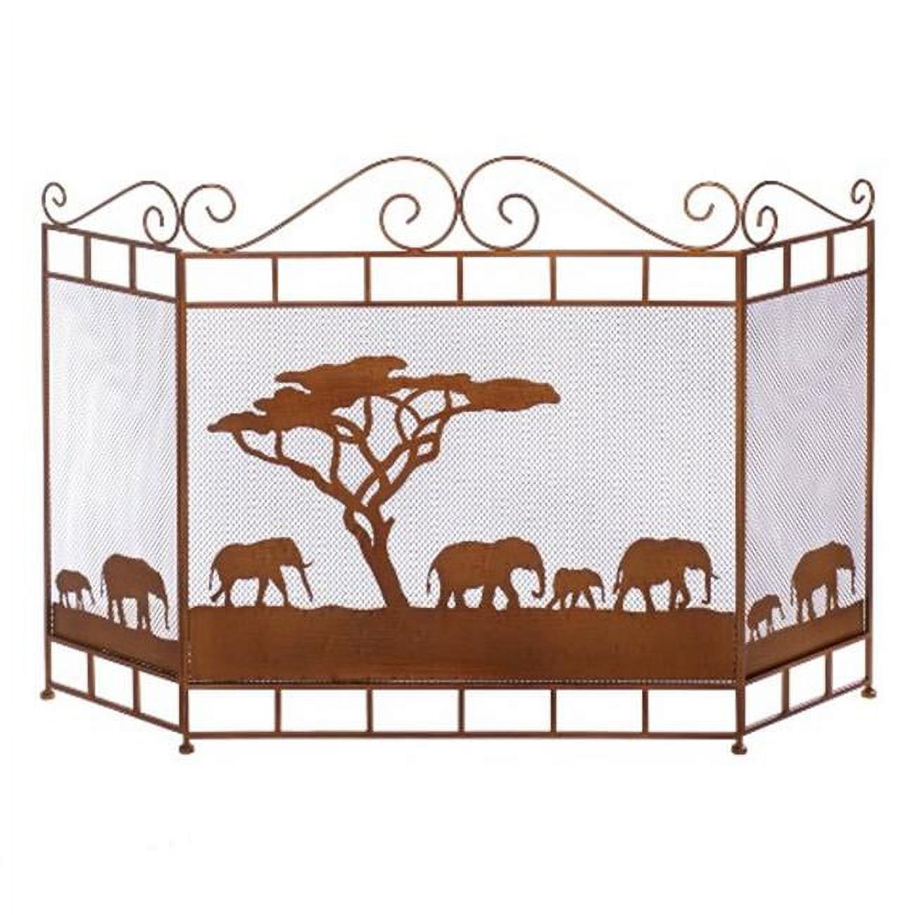 WILD SAVANNAH FIREPLACE SCREEN