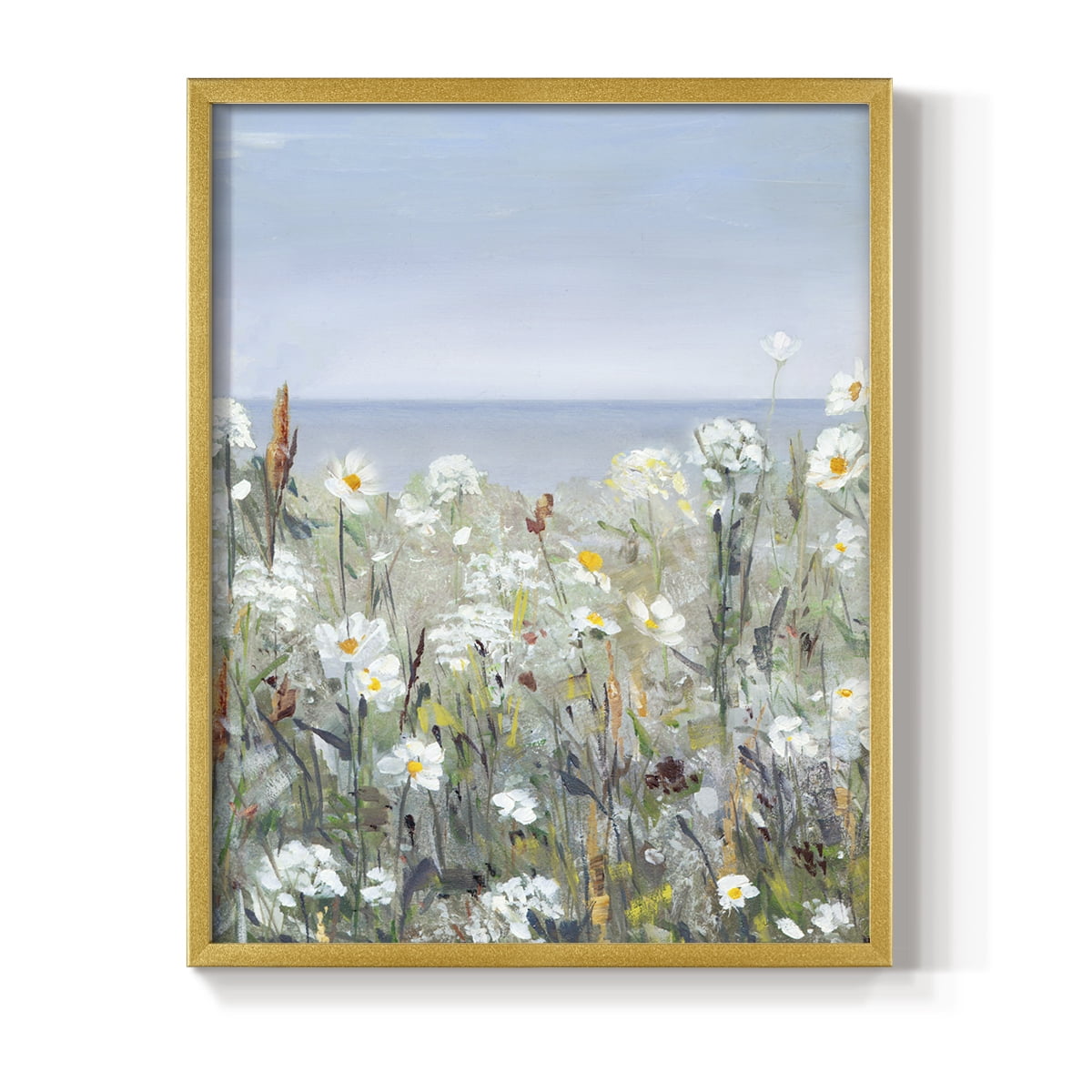 Wild Sea Breeze I Framed Print in Gold Solid Wood 16 x 20 Framed Print