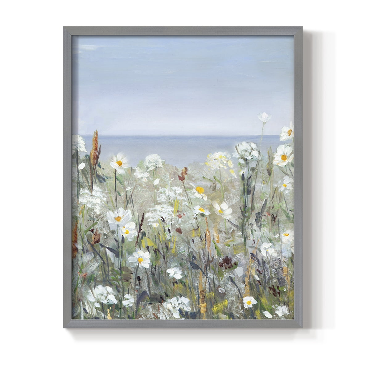 Wild Sea Breeze I Framed Print in Gray Solid Wood 11 x 14 Framed Print