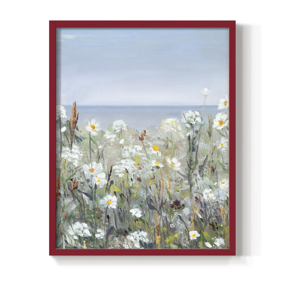 Wild Sea Breeze I Framed Print in Red Solid Wood 8 x 10 Framed Print