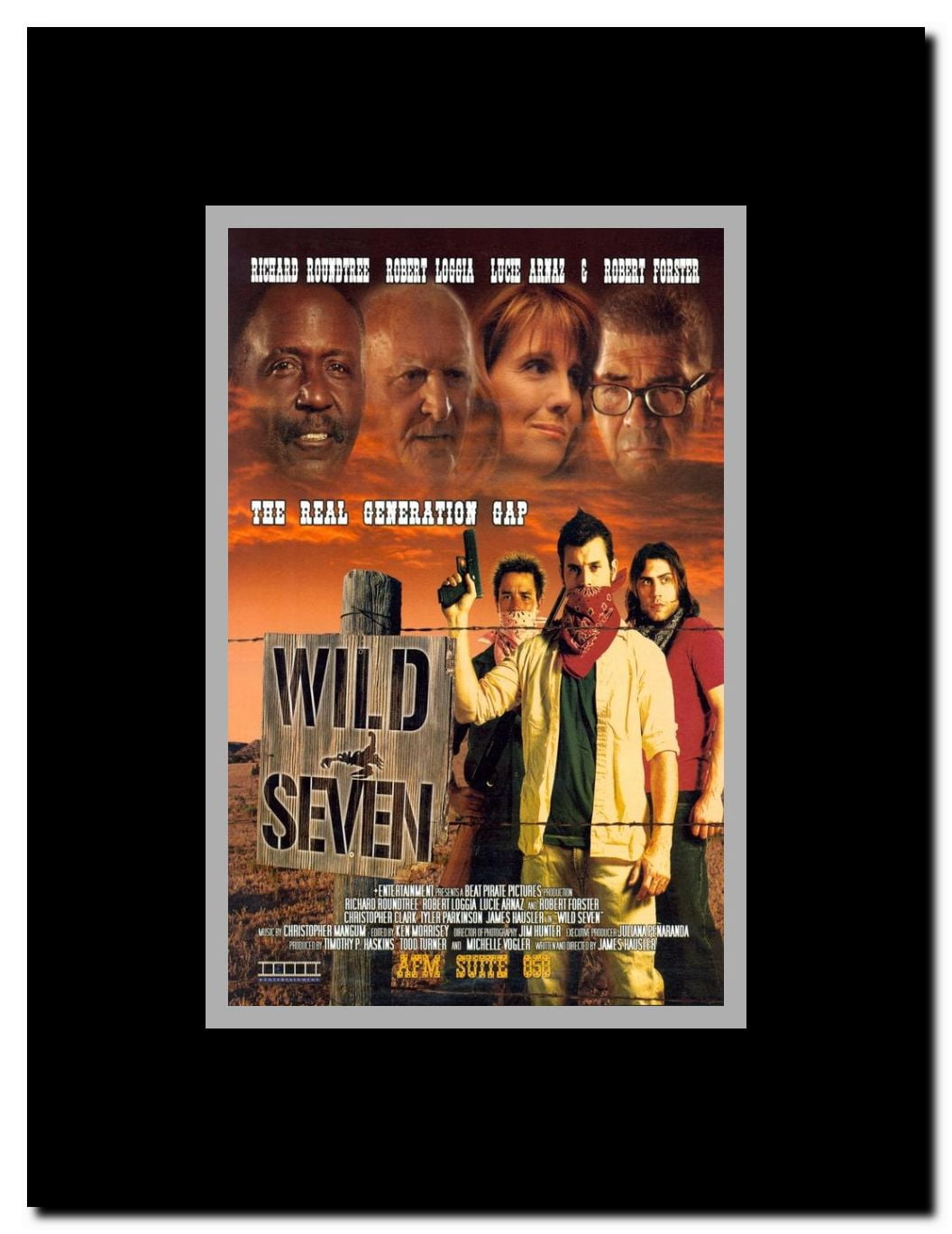Wild Seven Framed Movie Poster