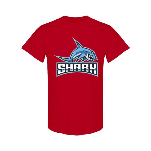 Wild Shark Mascot T-Shirt Men -Image by Shutterstock, Male Large