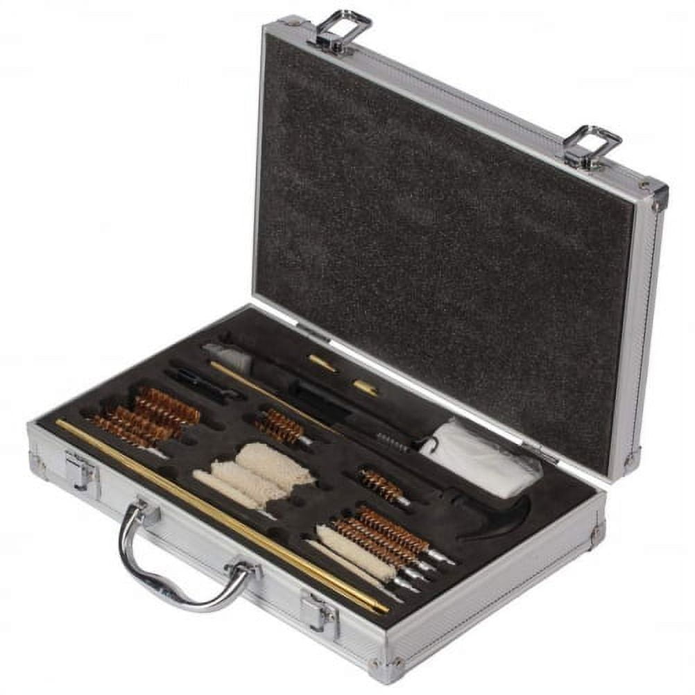 Wild Shot Deluxe Gun Cleaning Kit + Aluminum Case Gift for Hunters