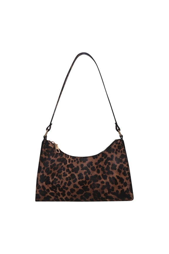 Wild Shoulder Bag for Women, Various Animal Print Leopard Zebra Cow Pattern Casual Handbag
