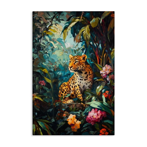 Stupell Industries Wild Side Jungle Cheetah Canvas Wall Art, design by Petal Prints Design