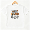 thumbnail image 1 of Wild Sister Safari Animals Girls Graphic Tee, Retro Leopard 100% Cotton Kids Short Sleeve T-Shirt, 1 of 5