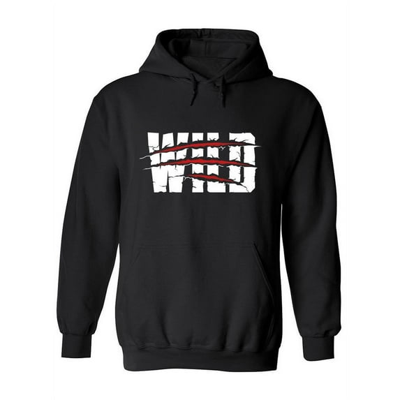 Wild Slogan With Scratches Hoodie Women -Image by Shutterstock, Female Large