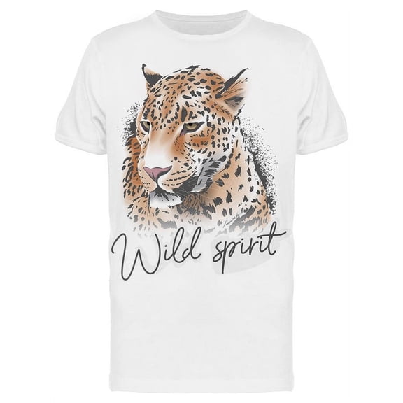 Wild Spirit Leopard T-Shirt Men -Image by Shutterstock, Male Medium