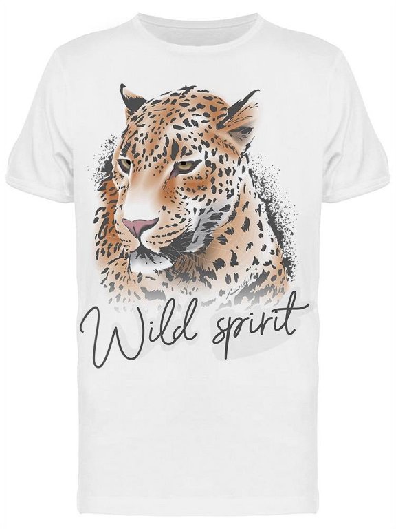 Wild Spirit Leopard T-Shirt Men -Image by Shutterstock, Male XX-Large