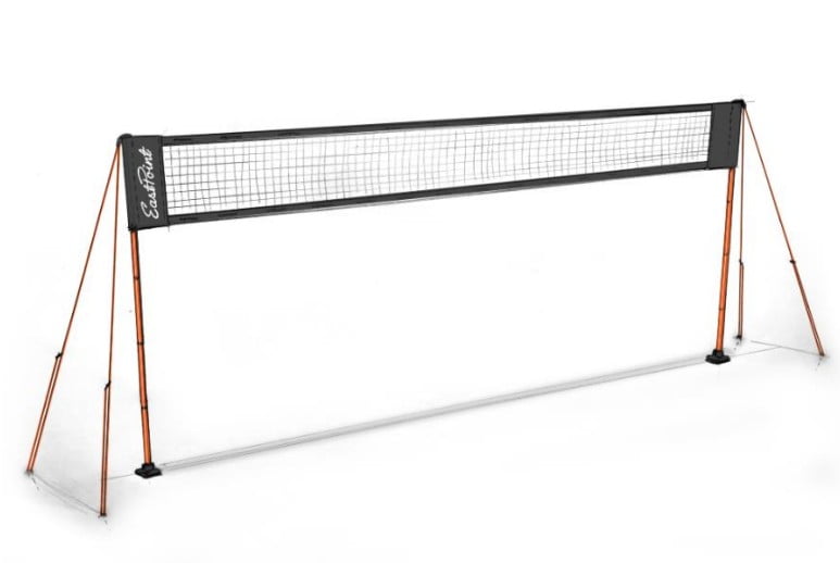 Wild Sports Easy Setup Volleyball-Cane Pole - Complete and Durable Volleyball Set with 30 Ft Net, Volleyball, and Pump