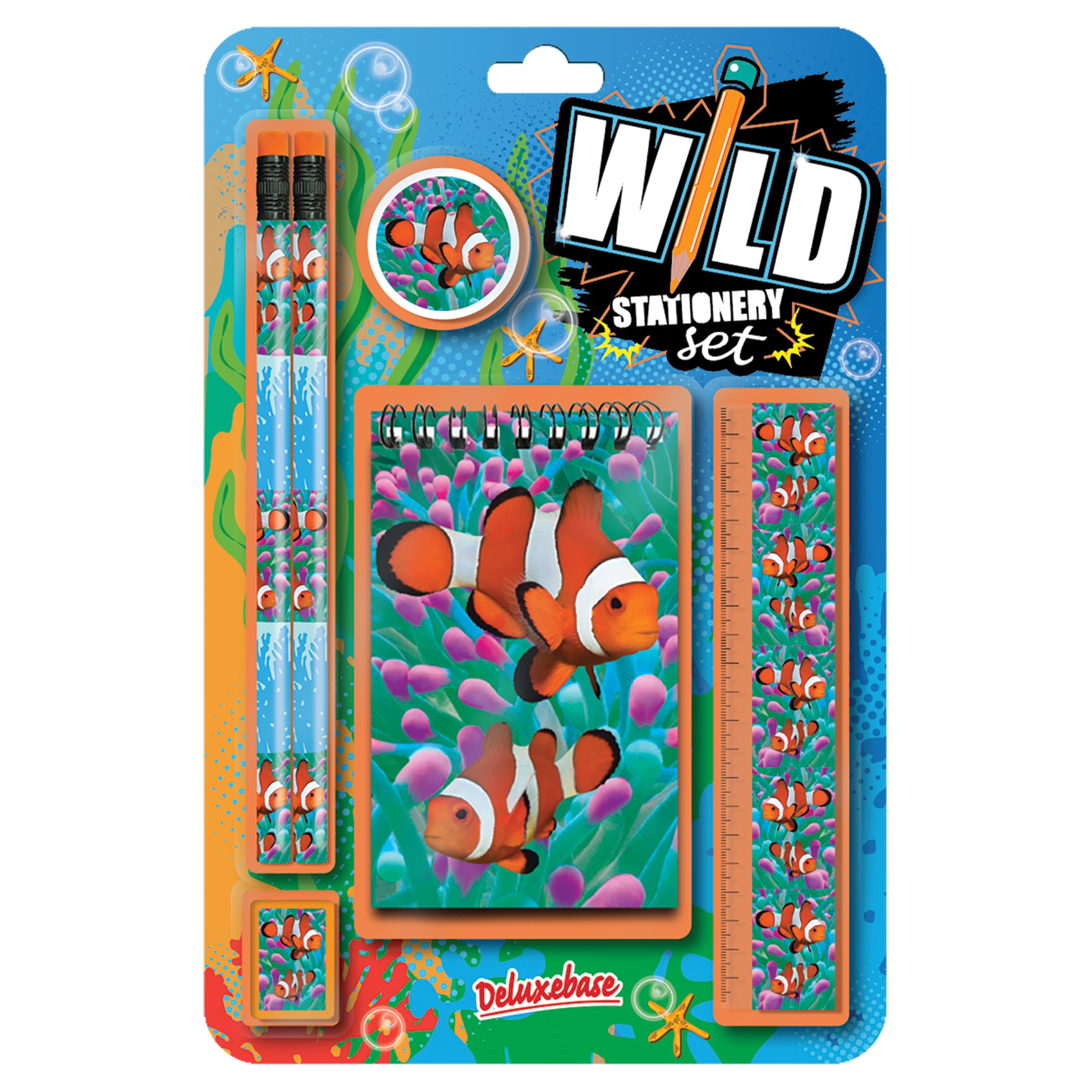 Wild Stationery Set - Lion School Stationary Sets from Deluxebase. School  Supplies Include 2 Pencils, Pencil Eraser, Pencil Sharpener, Ruler, and  Cute Notebook. Stationary Supplies Gifts for Kids - Walmart.com