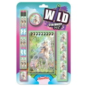 Wild Stationery Set - Unicorn School Supplies by Deluxebase. Notebook, Pencils & More for Kids