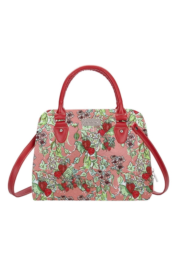 Wild Strawberry Convertible Top Handle Purse Bag