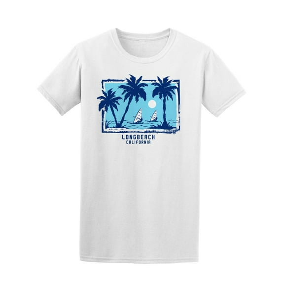 Wild Surf Longbeach California  T-Shirt Men -Image by Shutterstock, Male Small