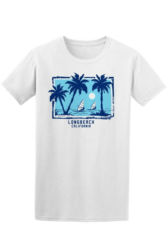 Wild Surf Longbeach California T-Shirt Men -Image by Shutterstock, Male Small