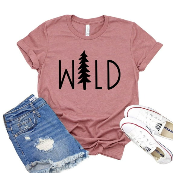 Wild T-shirt Nature Tshirt Outdoor Shirts Women's Travel Tee Adventure Shirt Gifts For Traveler