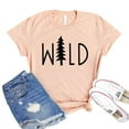 thumbnail image 1 of Wild T-shirt Nature Tshirt Outdoor Shirts Women's Travel Tee Adventure Shirt Gifts For Traveler, 1 of 3