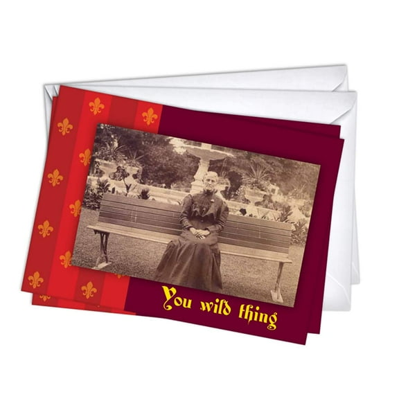 Wild Thing Funny Womens Birthday Greeting Cards | 1 Pack Single (5x7)