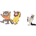 thumbnail image 1 of Where the Wild Things Are Title of Famous Children's Book Artwork Vinyl Wall Decal - Cute and Creative Art of a Child's Picture Book Design for Nursery and Kid's Room Wall Decoration - 40" x 16", 1 of 5
