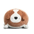 thumbnail image 1 of Big Joe Wild Things Foam Filled Animal Bean Bag Chair with Removable Cover, Kenny Canine Snugglepuff, Soft Faux Fur, 3 feet Big, 1 of 8