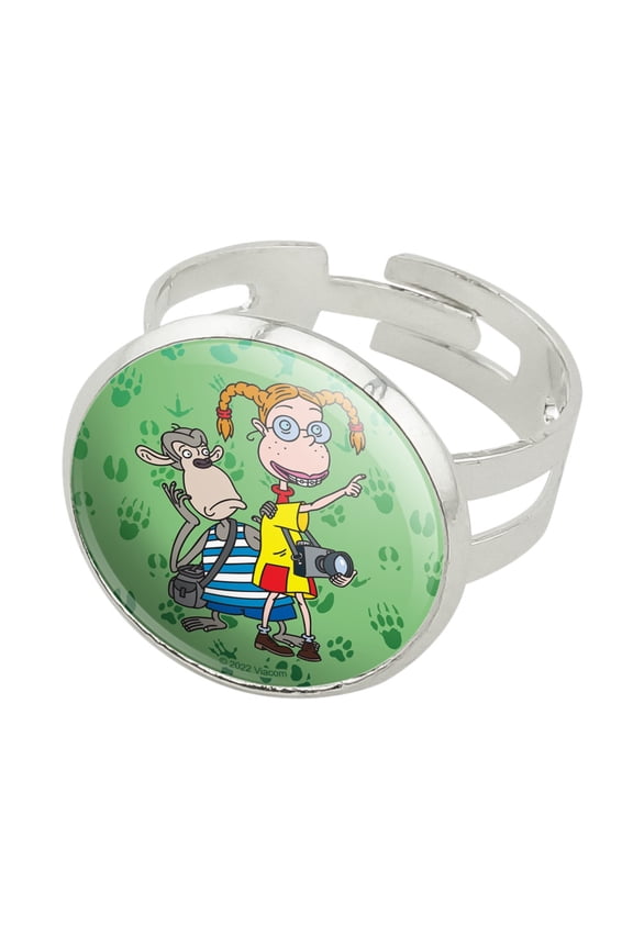 Wild Thornberrys Eliza & Darwin Footprints Silver Plated Adjustable Novelty Ring