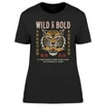 thumbnail image 1 of Wild Tiger Design T-Shirt Women -Image by Shutterstock, Female XX-Large, 1 of 2
