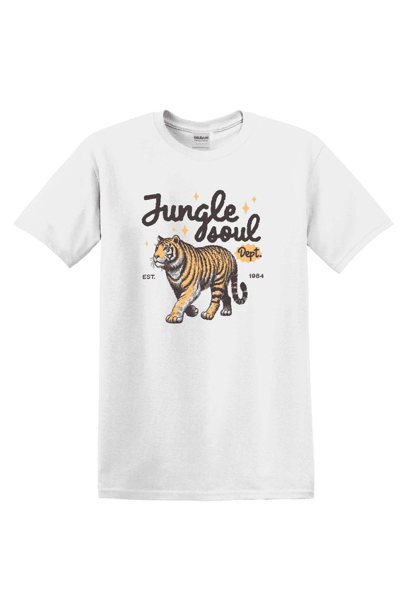 Wild Tiger Jungle Soul Animal Graphic Vintage Nature Themed For Wildlife Fan T-shirt