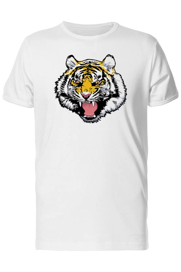 Wild Tiger, Old School T-Shirt Men -Image by Shutterstock, Male XX-Large