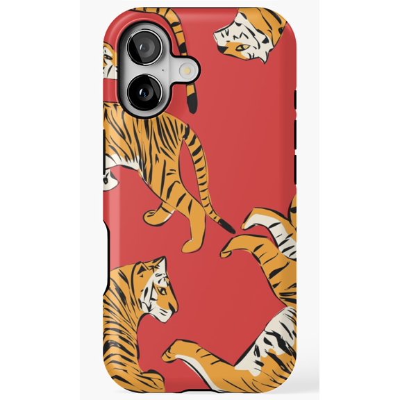 Wild Tiger Pattern Graphic Phone Case for iPhone 11 12 13 14 15 16 17 Pro Max