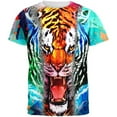 thumbnail image 1 of Wild Tiger Splatter All Over Adult T-Shirt - 2X-Large, 1 of 2