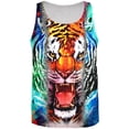 thumbnail image 1 of Wild Tiger Splatter All Over Adult Tank Top - Small, 1 of 2