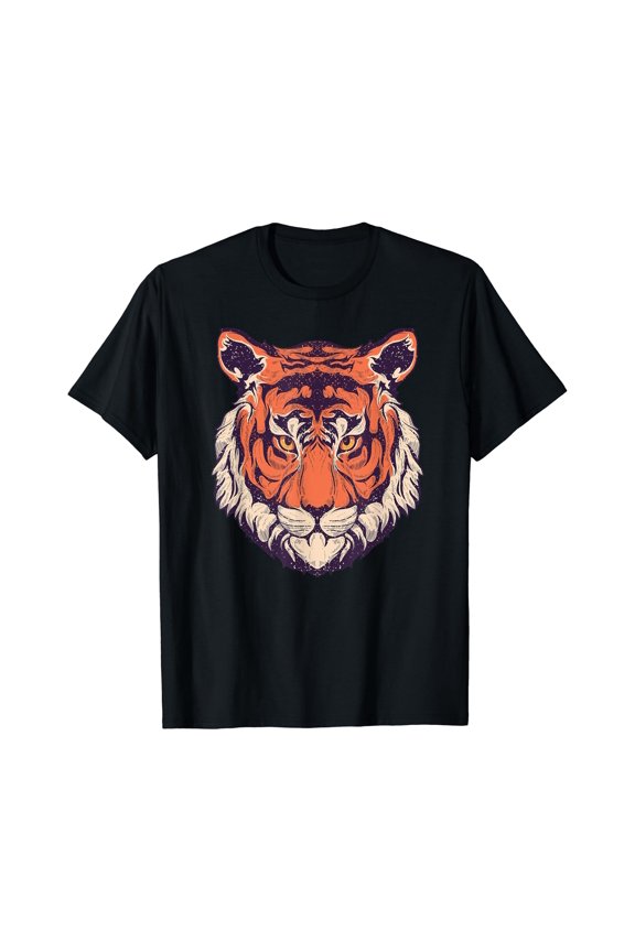 Wild Tiger T-shirt, Tiger Fashion Graphic Design T-Shirt