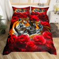 thumbnail image 1 of Wild Tigers Kids Bedding Set Comforter Set Wildlife Animals Tiger Fur Comforter (1 Comforter 2 Pillowcases), 1 of 7