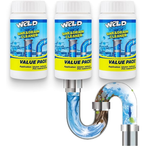 Wild Tornado Sink and Drain Cleaner, Powerful Sink and Drain Cleaner Powder, Wild Sink and Drain Cleaner Powder for Kitchen Toilet Pipe Dredging